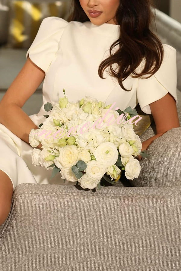 ÁGATA - VESTIDO CON ESPALDA ABIERTA Y LAZO DE SATÉN