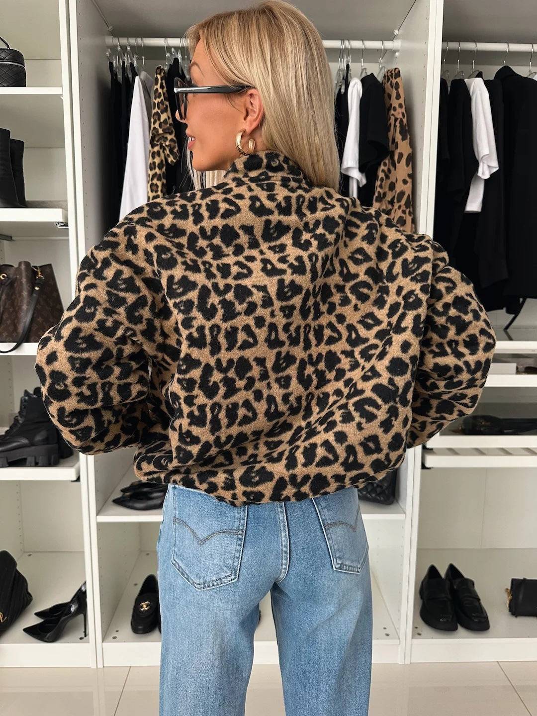 Lisa  | Chaqueta moderna con estampado de leopardo