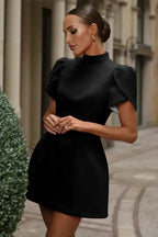 ÁGATA - VESTIDO CON ESPALDA ABIERTA Y LAZO DE SATÉN